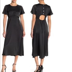 Black midi dress